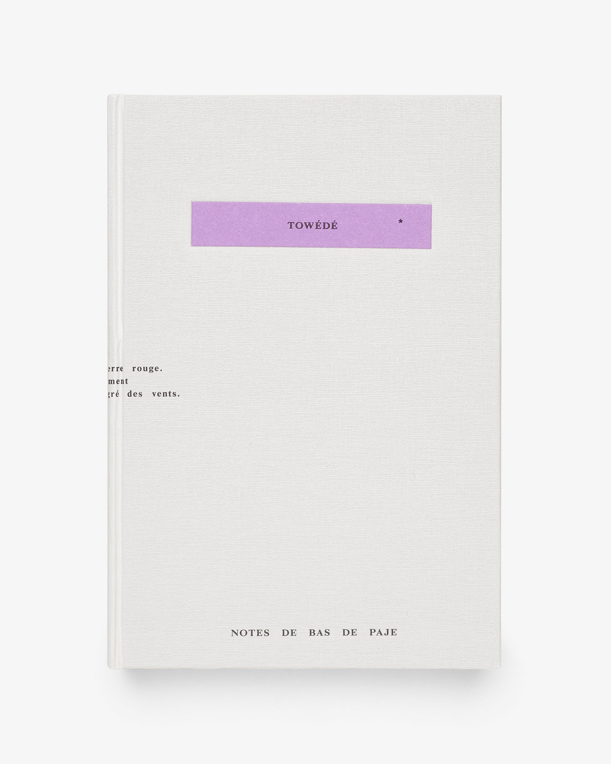 TOWÉDÉ | NOTES DE BAS DE PAJE - NOTES DE BAS DE PAJE